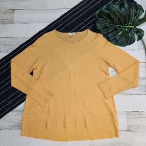 Elieen Fisher Linen Lightweight Sweater Tunic Yellow Size Medium